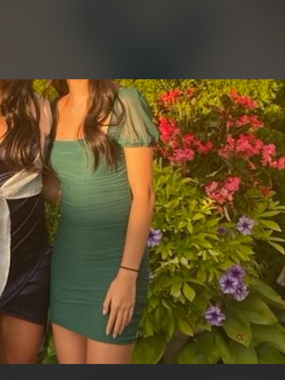 Princess Polly Emerald Square-Neck Puff Sleeve Mini Dress